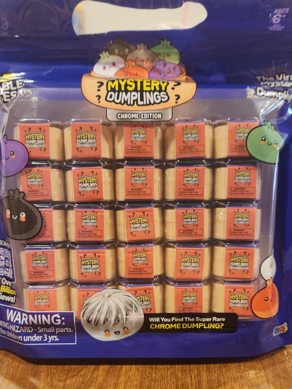 RMS Crazy Fun Chrome Edition Mystery Dumpling 25 Pieces NEW AND SEALED!